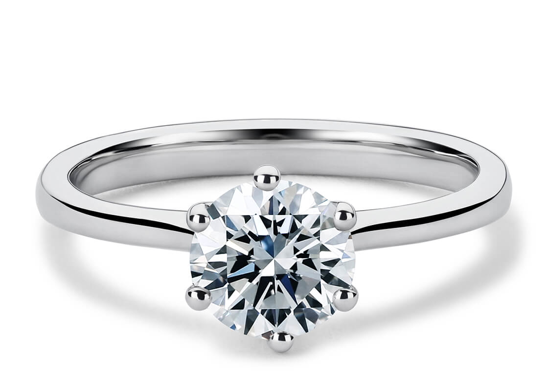 princesa solitario redondo amarillo