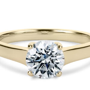 bailarina solitario talla redonda diamante rosa