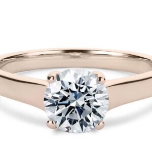 solitario redondo rosa