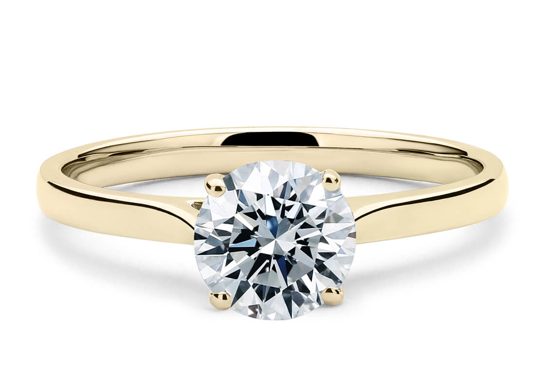 cuture solitario redondo amarillo