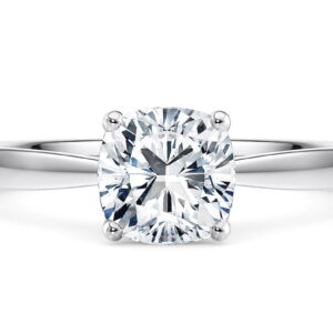 delicade solitario talla cojín diamante