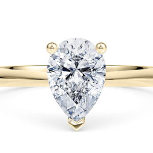 iris solitario pera blanco