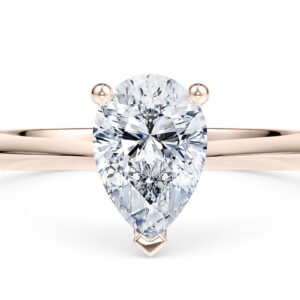 iris solitario pera blanco