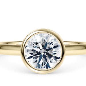 luna solitario talla redonda diamante