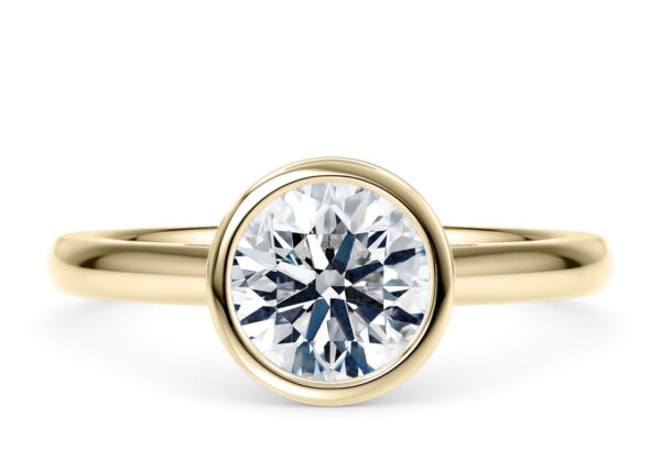 luna solitario talla redonda diamante