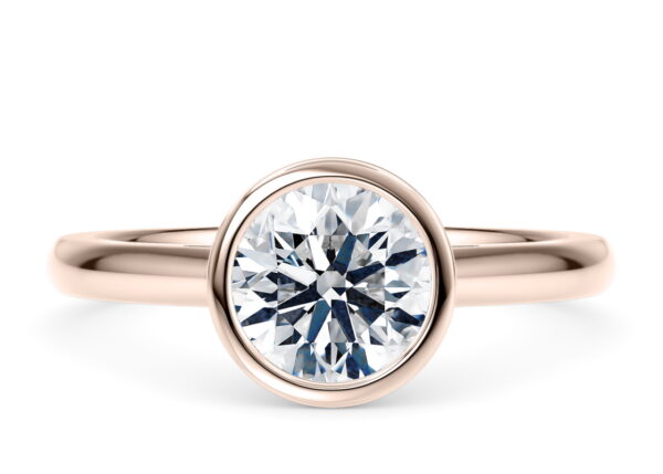 luna solitario talla redonda diamante