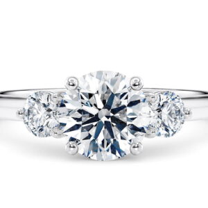 diamante trilogía talla redonda oro