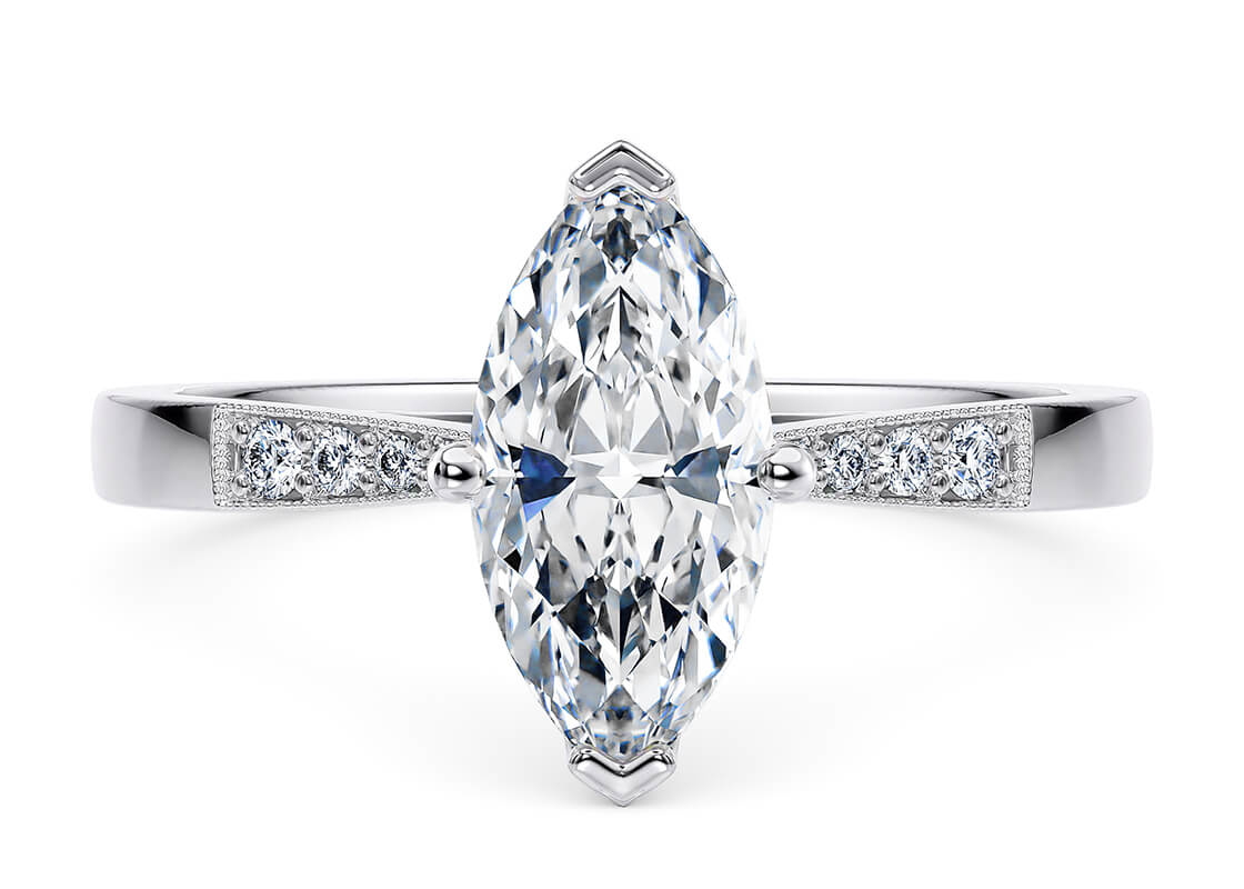 delicate vintage marquise blanco