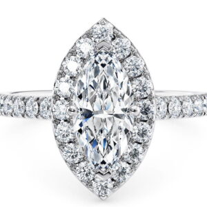 halo marquise medi rosa