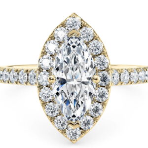 halo marquise medi rosa