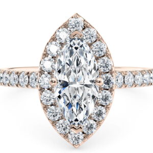 halo marquise medi rosa