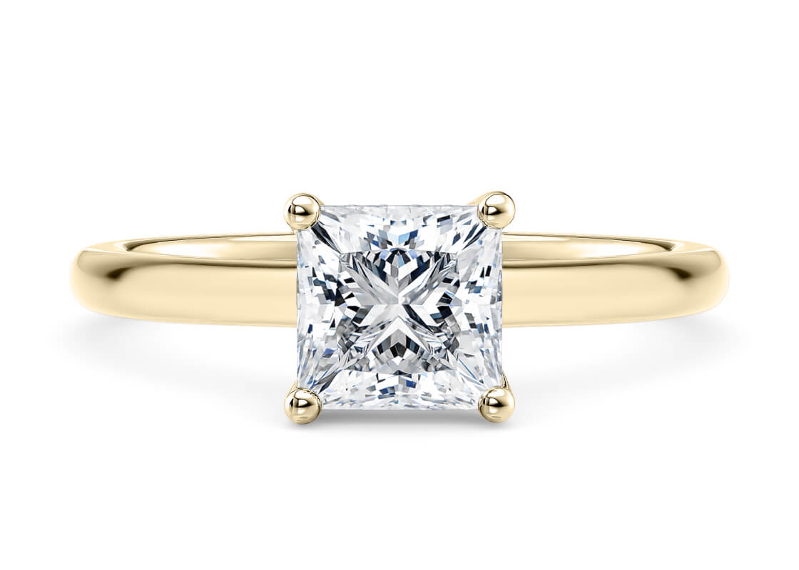 princesa solitario lux rosa