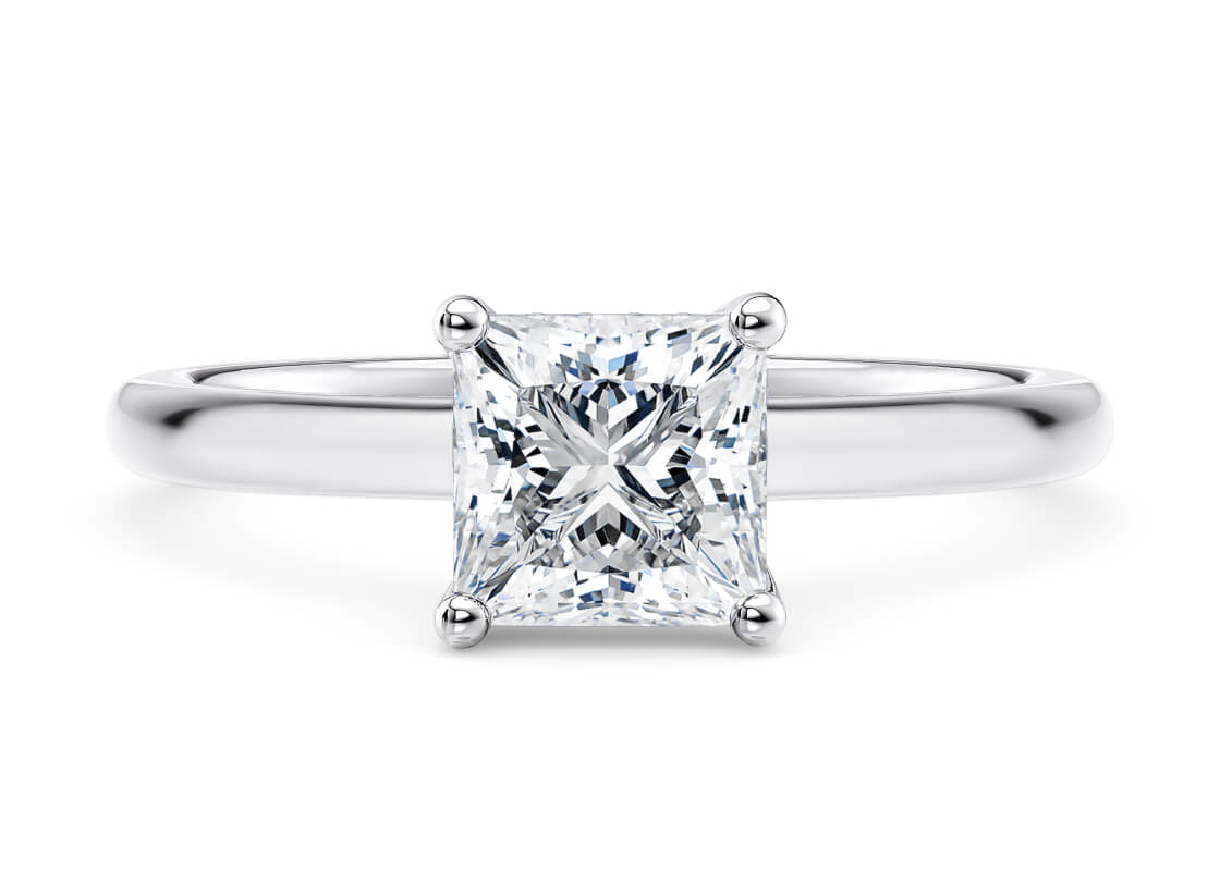 princesa solitario lux rosa