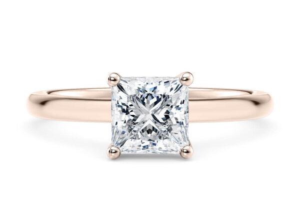 princesa solitario lux rosa