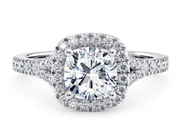 batter halo cushion rosa