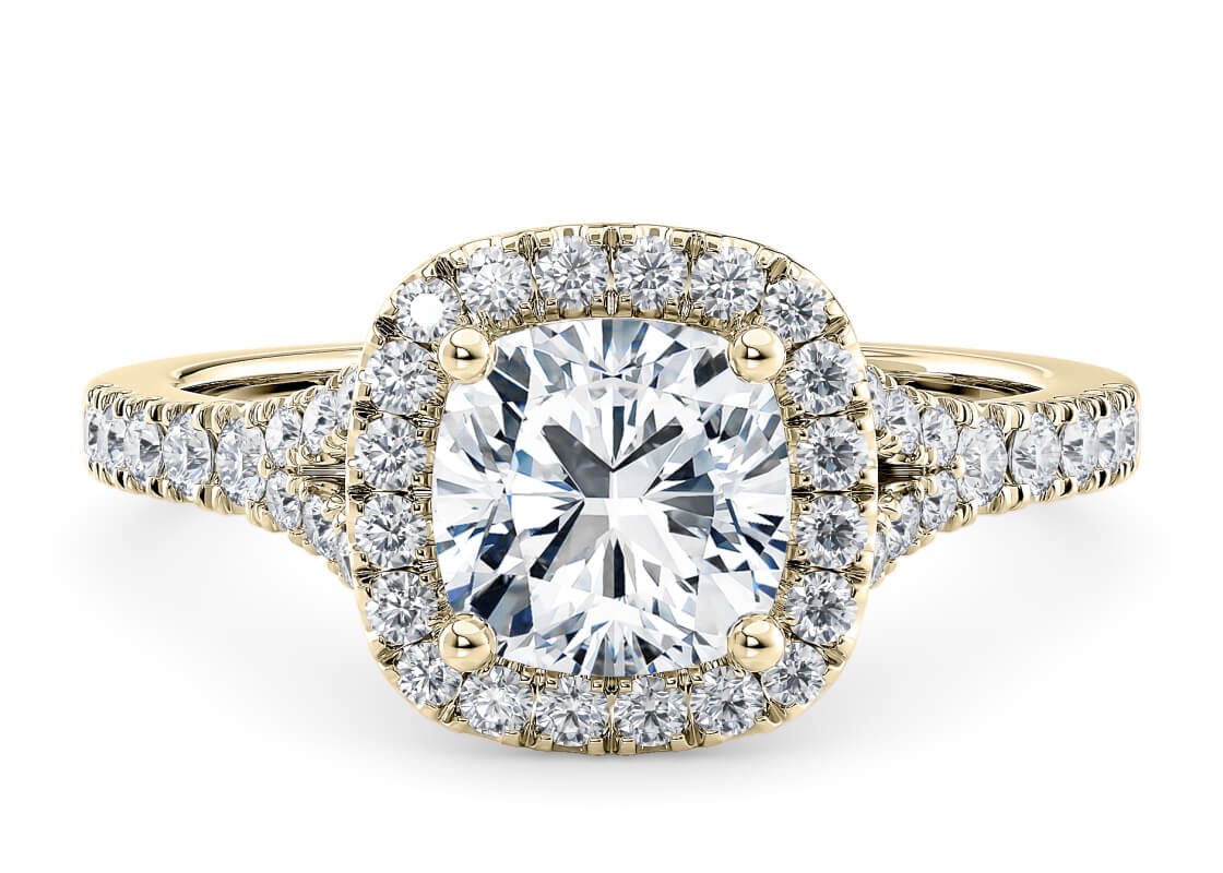 batter halo cushion rosa