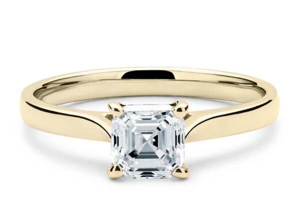 cuntur solitario asscher amarillo