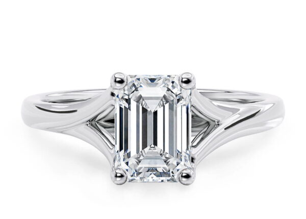 hans solitario esmeralda blanco