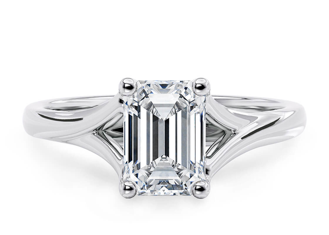 hans solitario esmeralda blanco