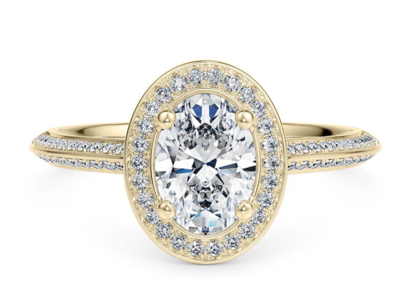 olimpo halo oval oro rosa