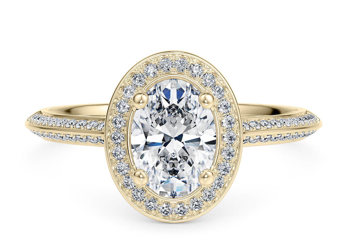 olimpo halo oval oro rosa