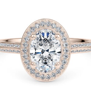 olimpo halo oval oro rosa