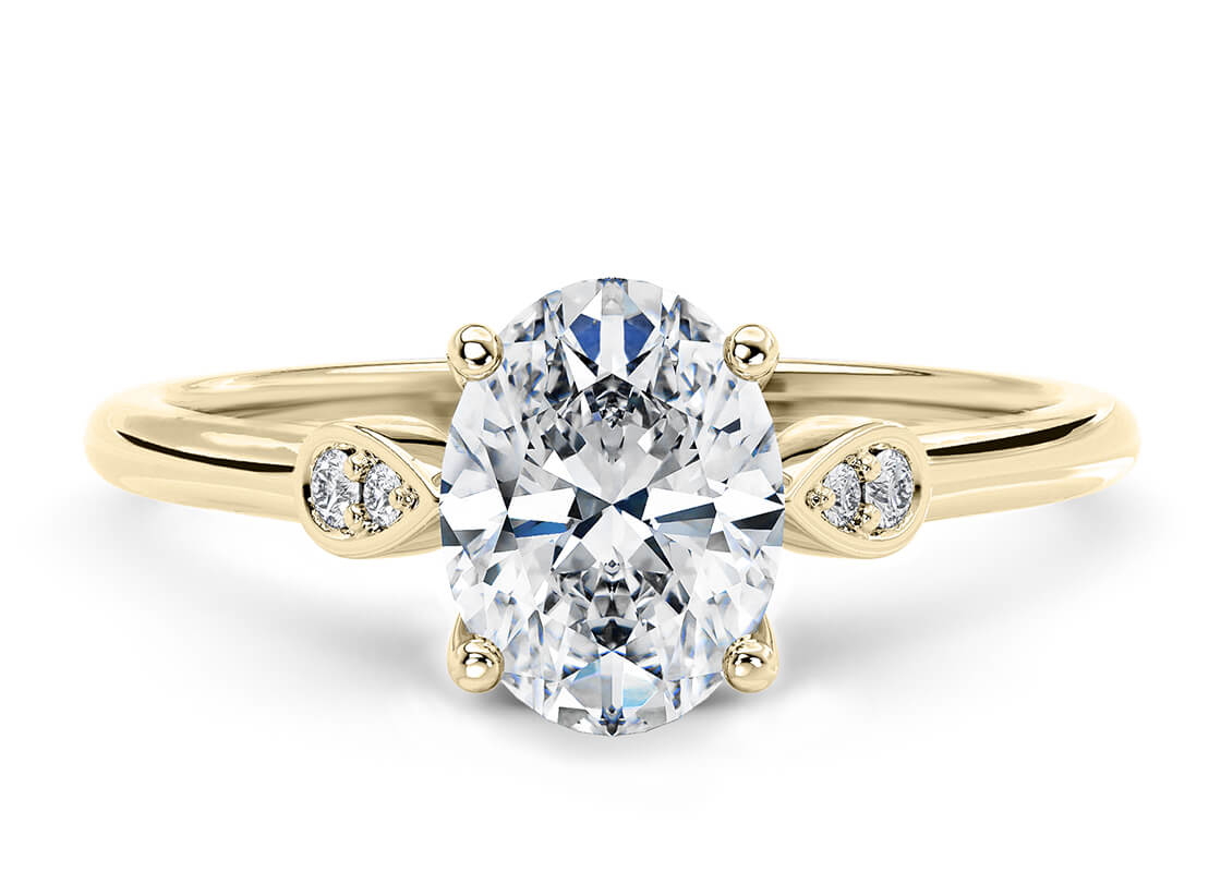 prim oval vintage amarillo