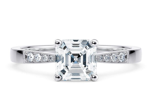 delicate vintage asscher blanco