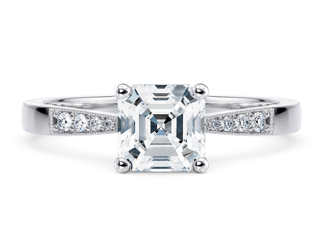 delicate vintage asscher blanco