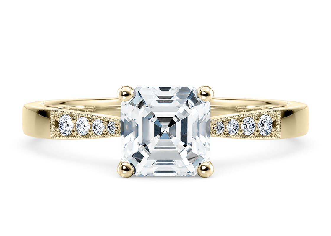 delicate vintage asscher blanco